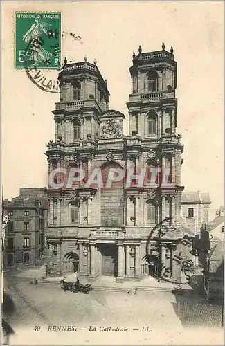 Cartes postales Rennes la Cathedrale