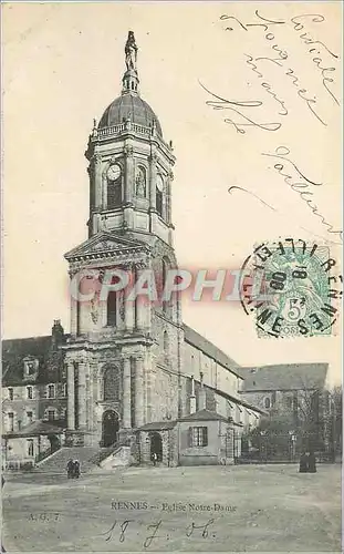 Ansichtskarte AK Rennes Eglise Notre Dame