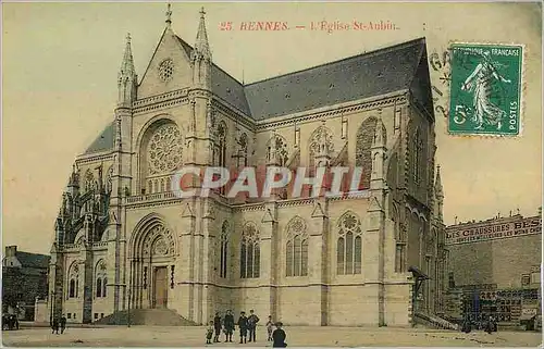 Cartes postales Rennes l'Eglise St Aubin