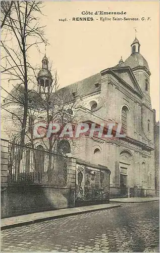 Cartes postales Rennes Cote d'Emeraude Eglise Saint Sauveur