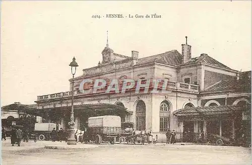 Ansichtskarte AK Rennes la Gare de l'Etat