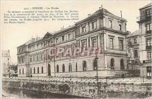 Ansichtskarte AK Rennes les Musees ce Batiement a Remplace la Buanderie du College des Jesuites