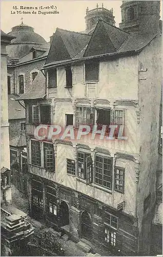 Cartes postales Rennes (I et V) la Maison de Duguesclin