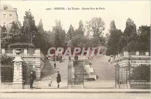 Ansichtskarte AK Rennes le Thabor Entree Rue de Paris