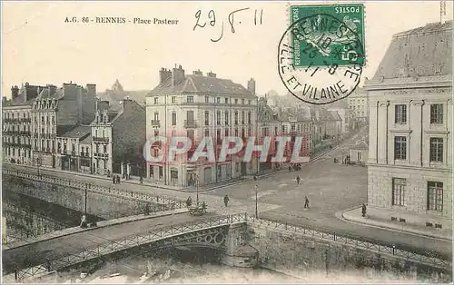 Cartes postales Rennes Place Pasteur