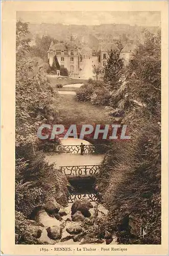 Cartes postales Rennes le Thabor Pont Rustique