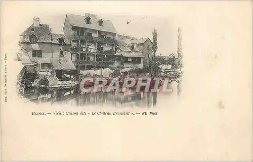 Cartes postales Rennes Vieille Maison dite le Chateau Branlant (carte 1900)