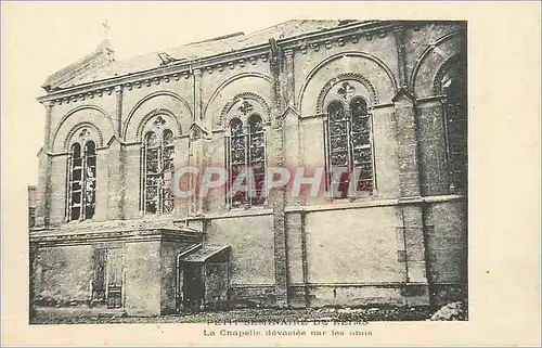 Ansichtskarte AK Petit Seminaire de Reims la Chapelle Devastee