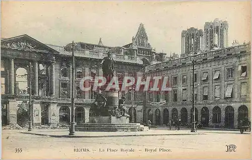 Ansichtskarte AK Reims La Place Royale Militaria