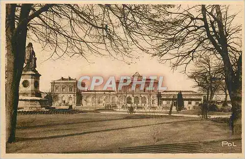 Cartes postales Reims La Gare vue du Square Colbert