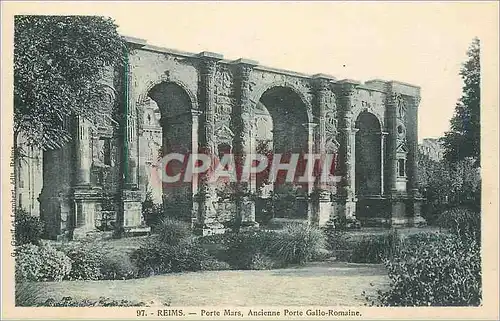 Cartes postales Reims Porte Mars Ancienne Porte Gallo Romaine