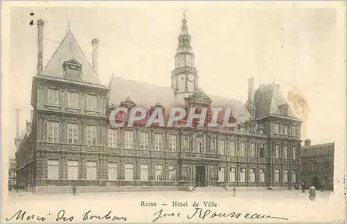Cartes postales Reims Hotel de Ville (carte 1900)