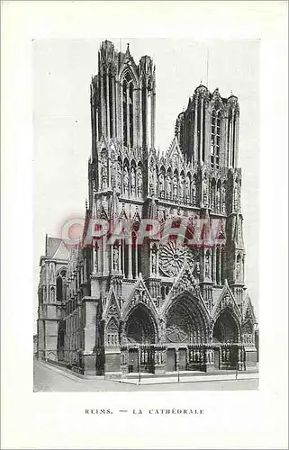 Cartes postales Reims La Cathedrale