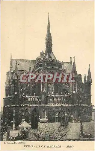 Ansichtskarte AK Reims La Cathedrale Abside