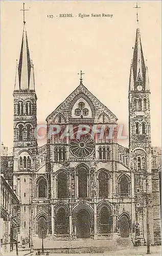 Cartes postales Reims Eglise Saint Remy