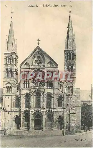 Cartes postales Reims L'Eglise Saint Remi