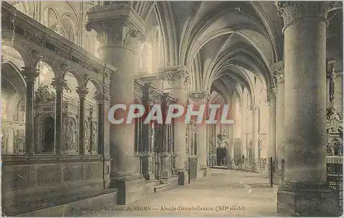 Ansichtskarte AK Basilique St Remi de Reims Abside Deambulatoire (XIIe Siecle)