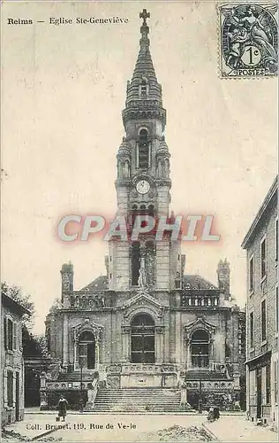 Cartes postales Reims Eglise Ste Genevieve