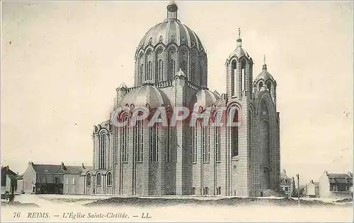 Cartes postales Reims L'Eglise Sainte Clotilde