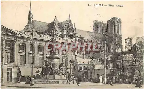 Cartes postales Reims Place Royale