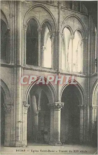 Ansichtskarte AK Reims Eglise Saint Remi Travee du XIIe Siecle