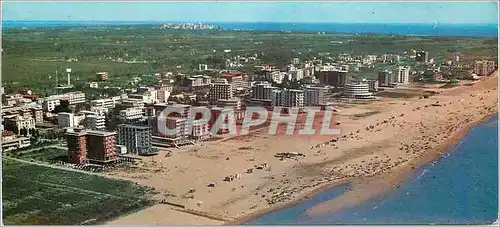 Moderne Karte Lido di Bibione Vue de l'avion