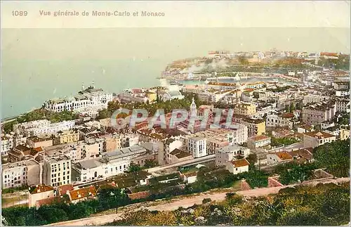 Cartes postales moderne Vue Generale de Monte Carlo et Monaco