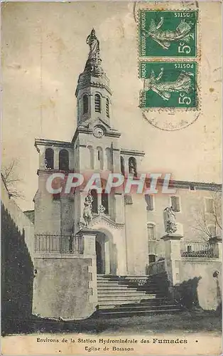 Cartes postales Environs de la Station Hydrominerale des Fumades Eglise de Boisson