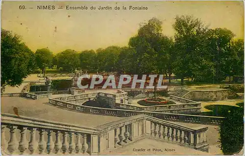 Cartes postales Nimes Ensemble du Jardin de la Fontaine