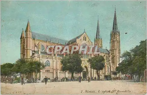 Cartes postales Nimes L'Eglise Ste Baudille