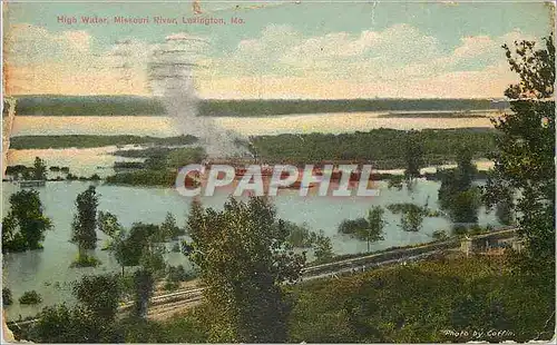 Cartes postales High Water Missouri River Laxington Mo