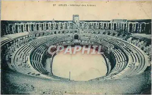 Ansichtskarte AK Arles Interieur des Arenes