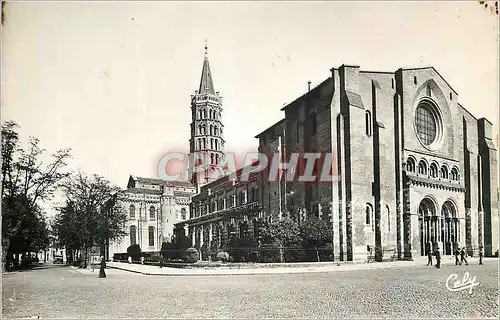 Moderne Karte Toulouse (Haute Garonne) Basilique Saint Sernin