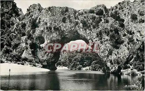 Moderne Karte Vallon Pont d'Arc (Ardeche) Le Pont d'Arc