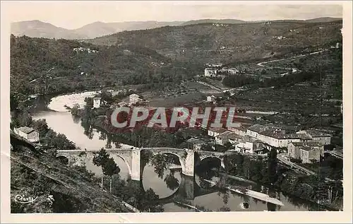 Cartes postales moderne Chambonas (Ardeche) Env des Vans Le Pont et la Vallee du Chassezac