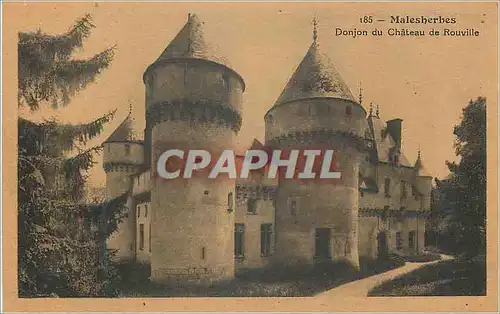 Ansichtskarte AK Malesherbes Donjon du Chateau de Rouville