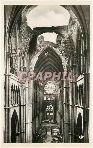 Cartes postales moderne Reims La Cathedrale L'Effondrement de la Voute et la Grande Nef