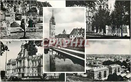 Cartes postales moderne Evreux Promenade de l'Iton La Cathedrale Le Beffroi L'Hotel de Ville Panorama