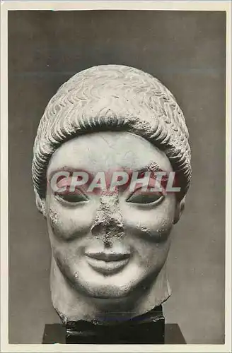 Cartes postales moderne Ny Carlsberg Glyptotek Kobenhavn Mandshoved af Gravstatue fra Athen