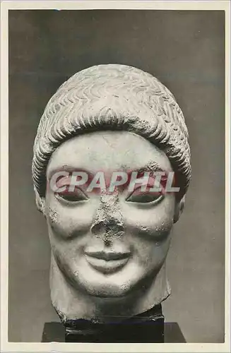 Cartes postales moderne Ny Carlsberg Glyptotek Kobenhavn Mandshoved af Gravstatue fra Athen