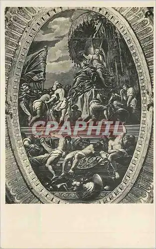 Cartes postales moderne Venezia Palazzo Ducale Palma il Giovane Venezia Coronata dalla Vittoria