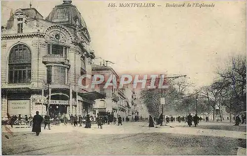 Ansichtskarte AK Montpellier Boulevard de l'Esplanade Magasins modernes