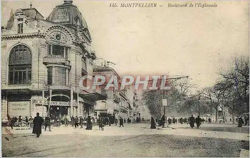 Cartes postales Montpellier Boulevard de l'Esplanade Magasins modernes