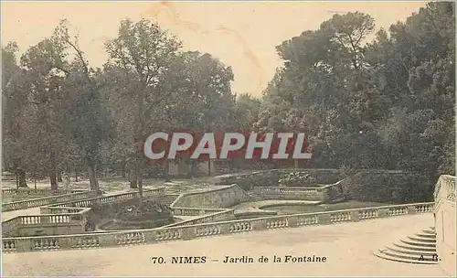 Cartes postales Nimes Jardins de la Fontaine