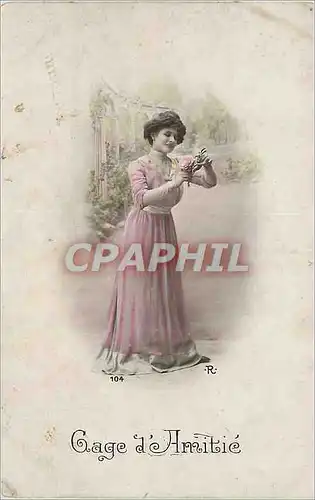 Cartes postales Gage d'Amitie Femme
