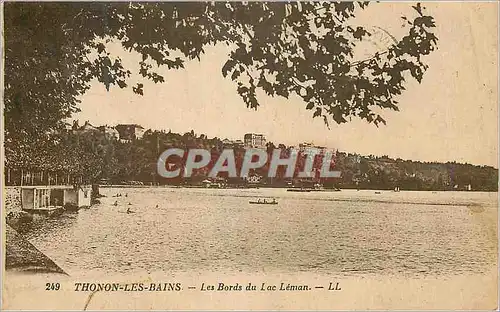 Cartes postales Thonon les Bains Les Bords du Lac Leman