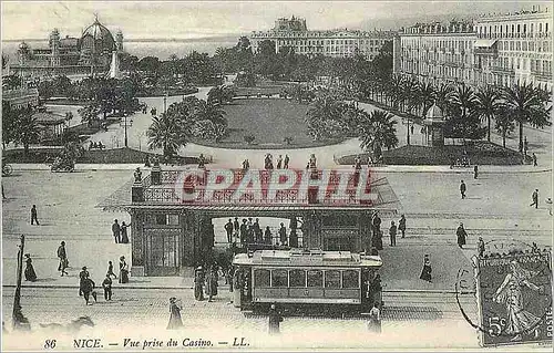 Cartes postales moderne Nice Vue prise du Casino Tramway