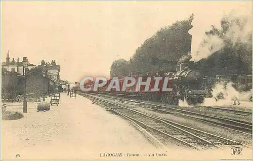 Cartes postales moderne Laroche (yonne) La Gare) Train