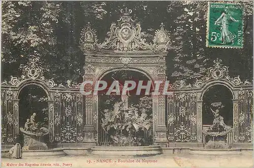 Cartes postales Nancy Fontaine de Neptune