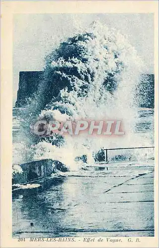 Cartes postales Mers les Bains Effet de Vague